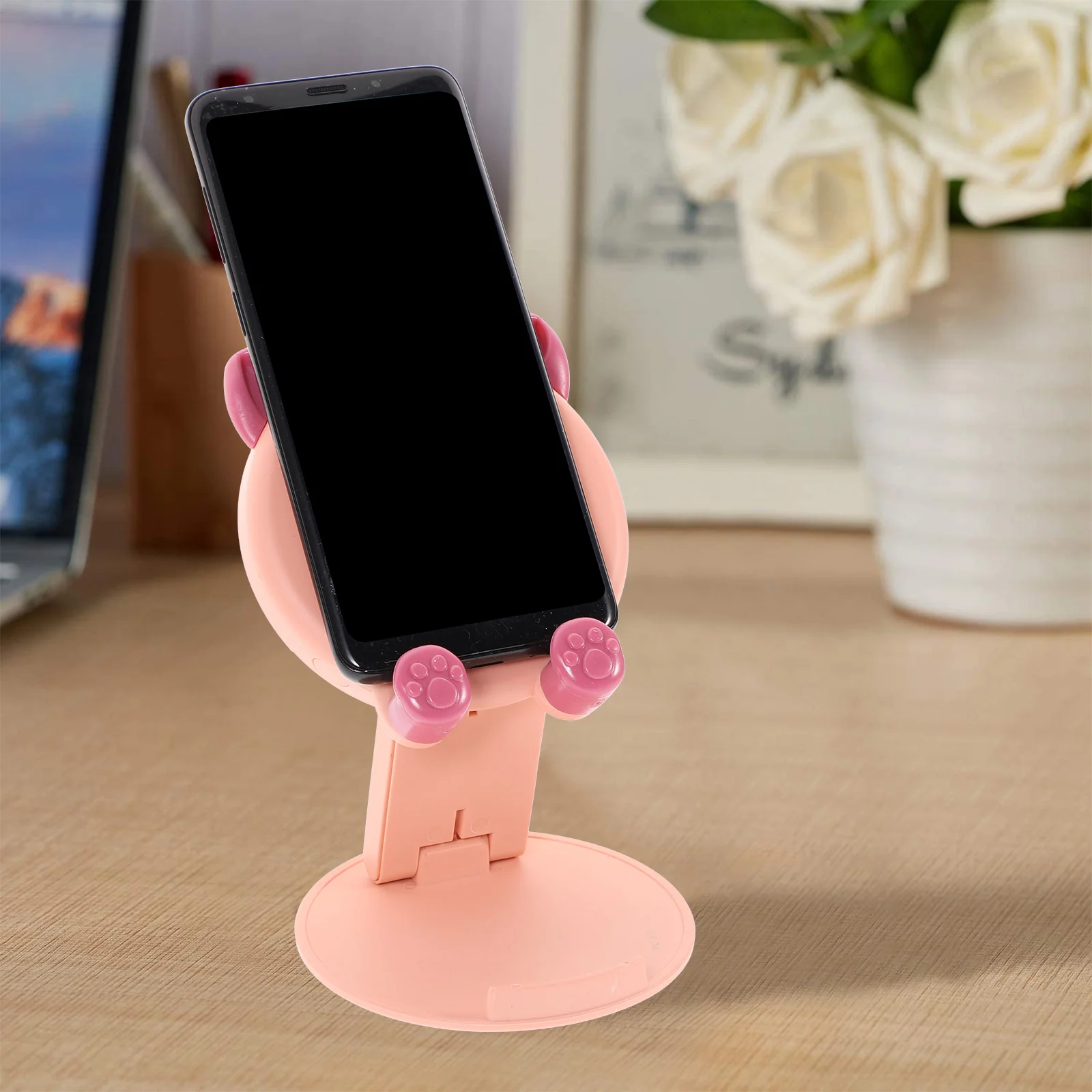 

Holder Stand Desktop Animal Foldable Mobile Rack Tablet Desk Cartoon Bracket Lovely Cell Support Cradle Plastic Cellphone