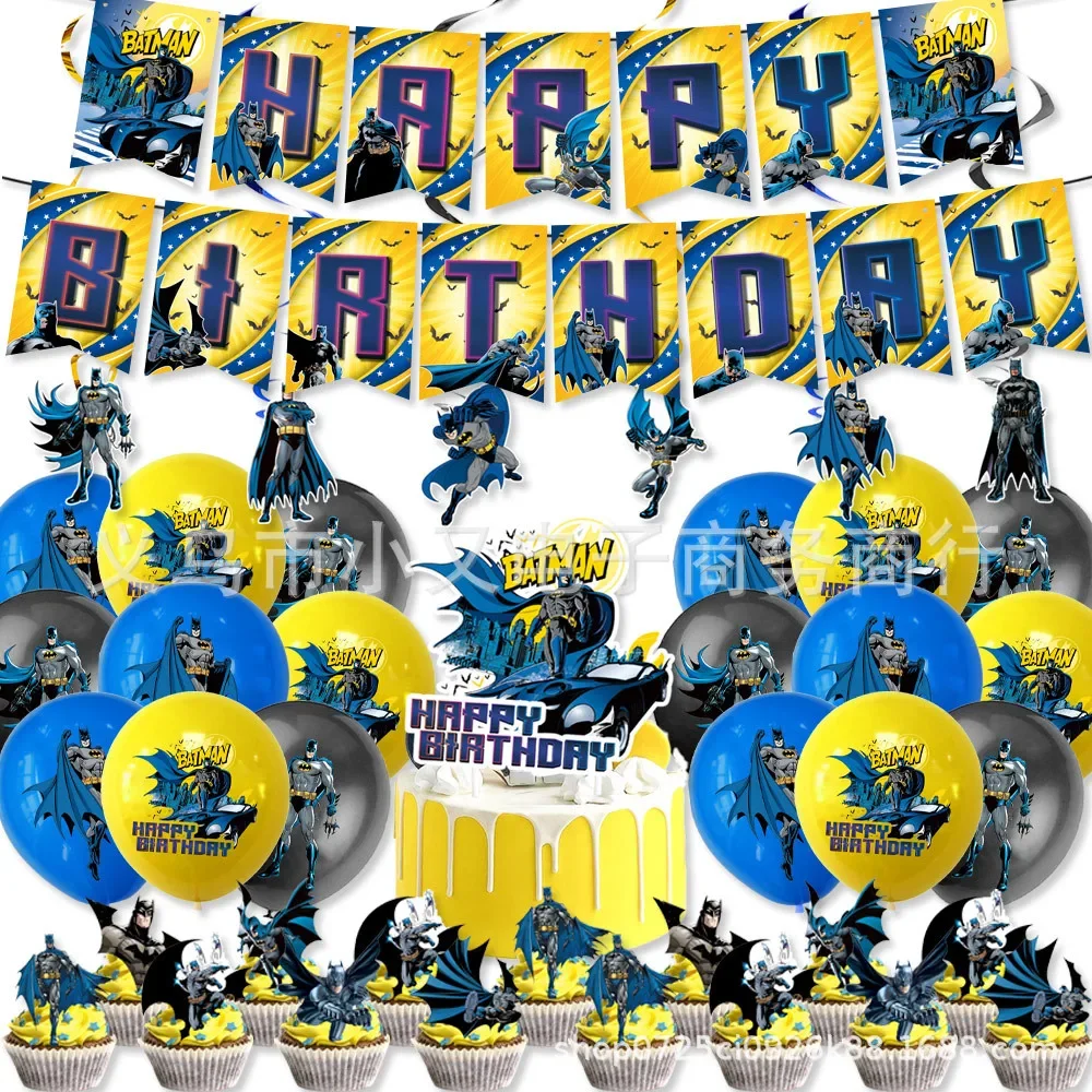 Хит Бэтмен мультфильм аниме день рождения искусственное украшение торт
