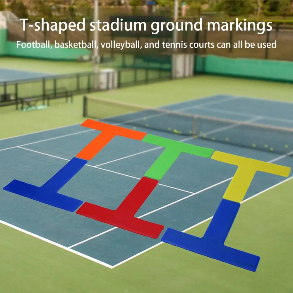 

T-shaped Bright Color High Visibility Obstacle Landmark Line Football Training Ground Obstacle Target Pad Training Accessories