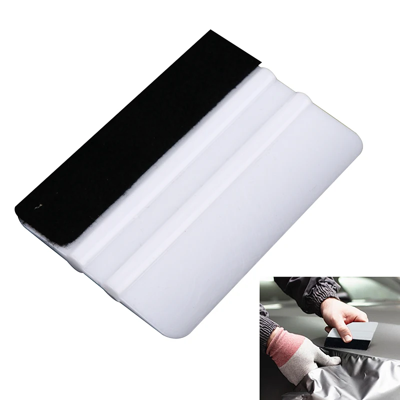

1PC Auto Styling Fiber Window Ice Remover Cleaning Wash Car Scraper Felt Squeegee 10 * 7 CM