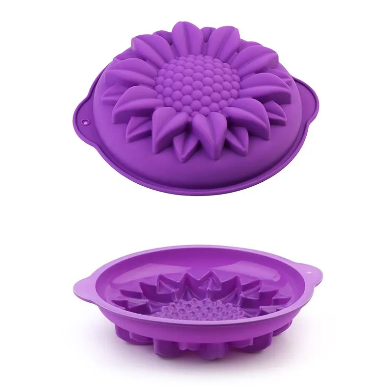 Силиконовый поднос для торта круглая форма инструмент выпечки в виде подсолнуха