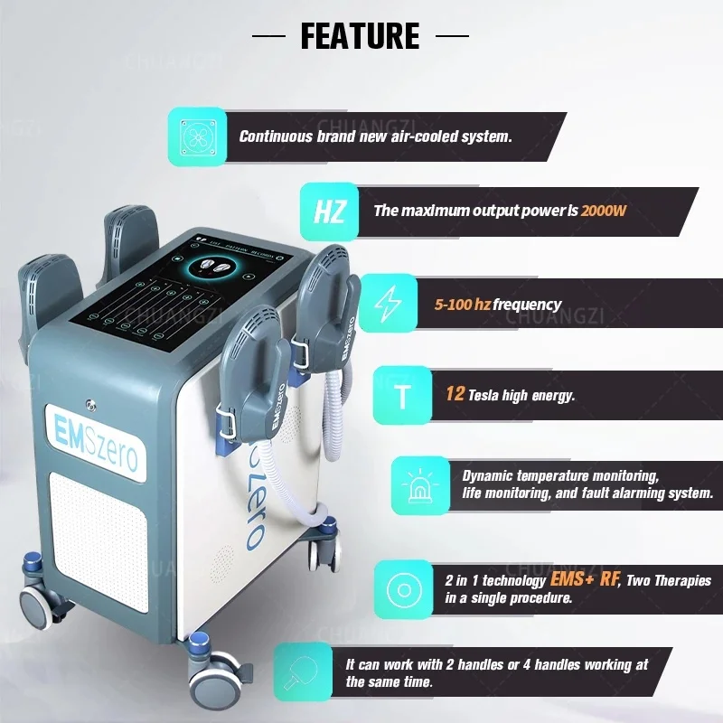 

2023 DLS-EMS Slimming Muscle Stimulate Neo Tesla 13 Emszero Machine Handles & Pelvic Stimulation Pad Fat Loss Machine