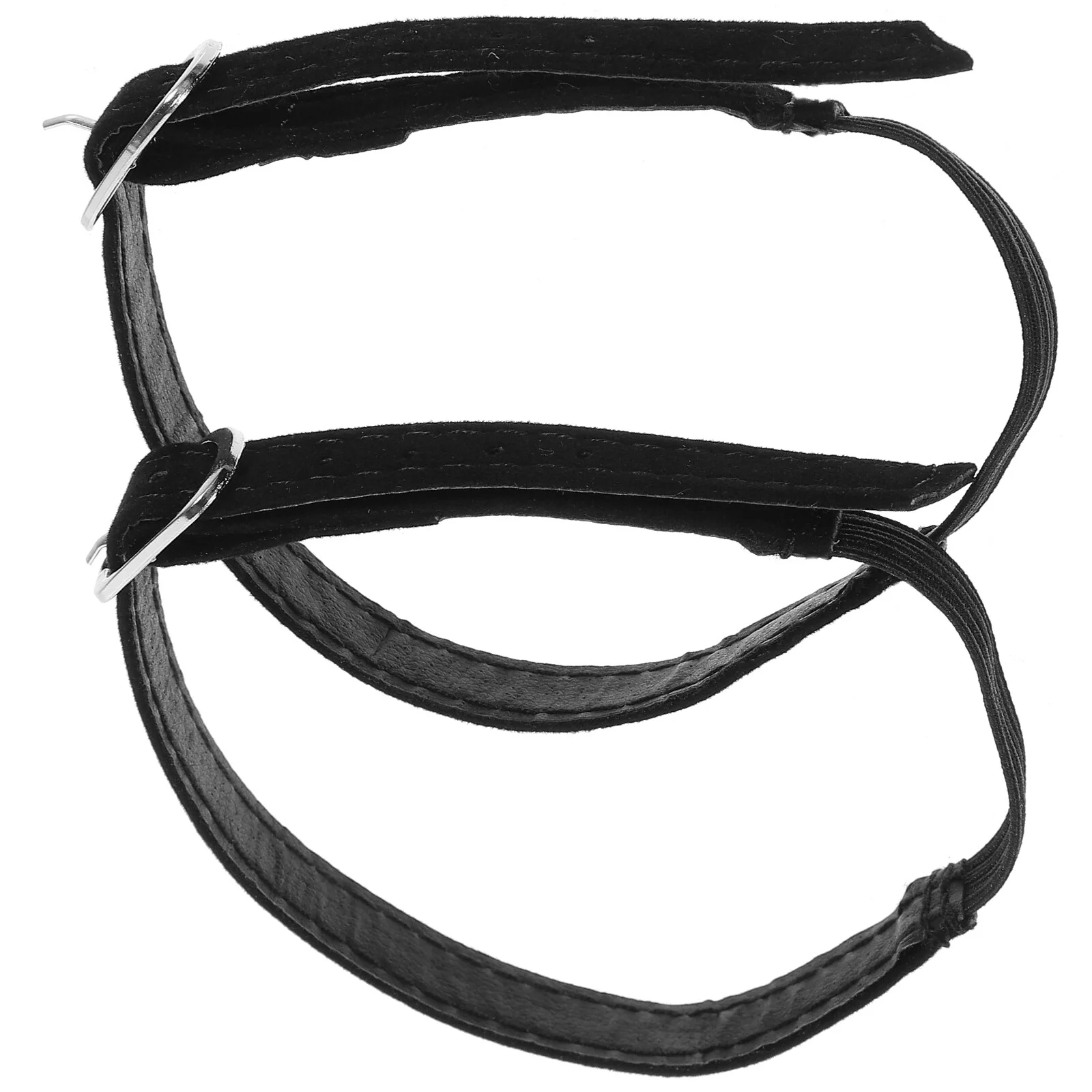 

Black Shoes Adjustable Clear Black Heels Band Strap Small Elastic Straps High Accessory Fixing