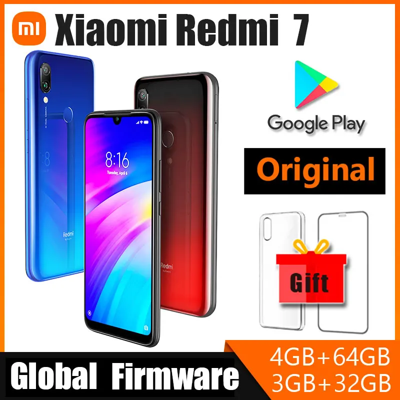 

Xiaomi Redmi 7 Cellphone , Dual SIM Solt Smartphone Android Cell Phone Dual Camera Global ROM