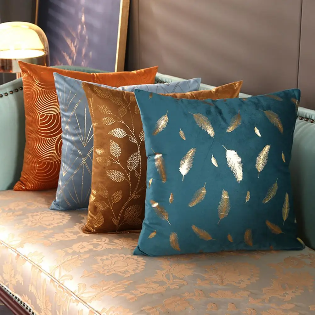 

Easy to Pillowcase Soft Polyester Pillow Case with Unique Print Hidden Zipper for Home Sofa Decoration Decorative Throw Pillow