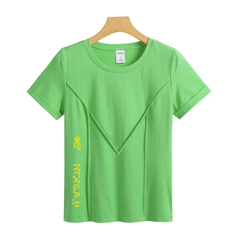 

Женская дышащая футболка с коротким рукавом, лето 2023