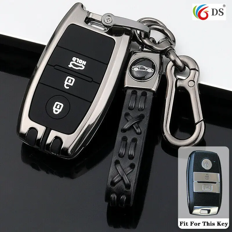 

Zinc Alloy Car Remote Key Cover Case Holder Keychain For Kia Optima Sorento Niro Soul K5 Cover Protector Bag Auto Accessories