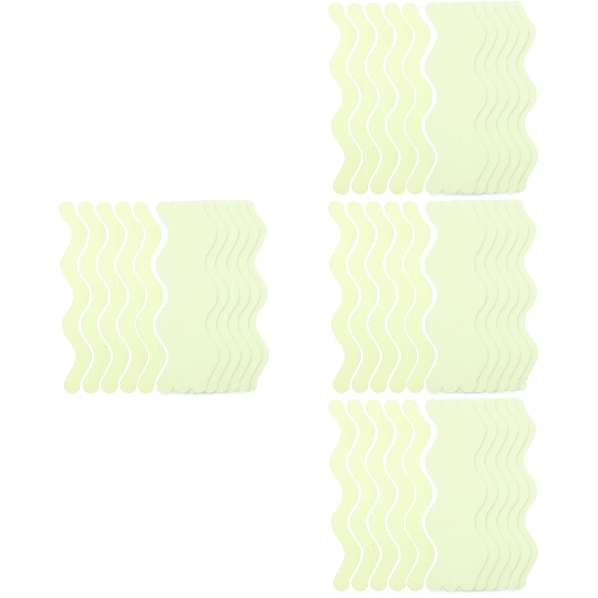 

4x Luminous Decals Ground Stickers Anti-skid Sticker Bathroom Decals Bathroom Anti-skid Decals Bathroom Sticker for Home