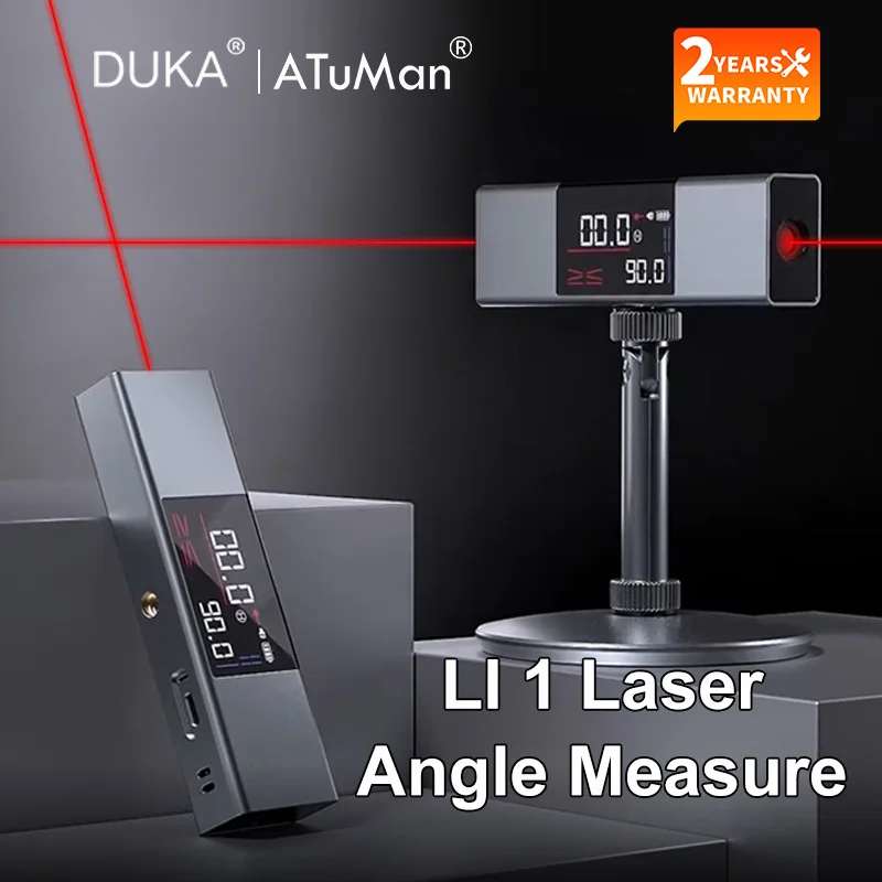 Лазерный угломер Duka AtuMan LI1 Цифровой Инклинометр портативный двухсторонний со