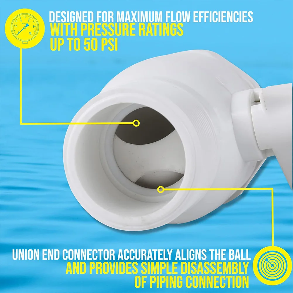 Двухходовой Шаровой Кран Для Бассейна 1