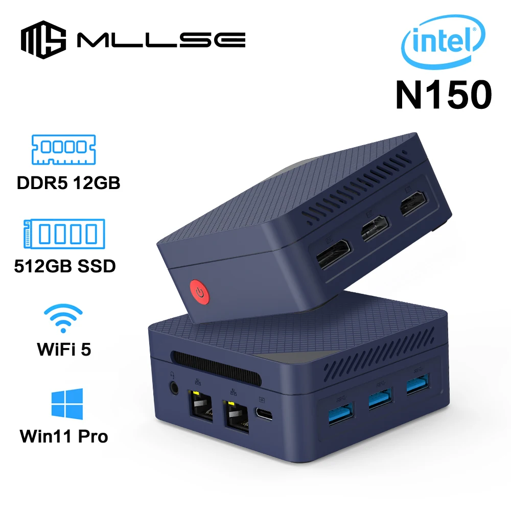 MLLSE G2 Pro Мини-ПК Процессор Intel Twin Lake N150 LPDDR5 12 ГБ ОЗУ ...