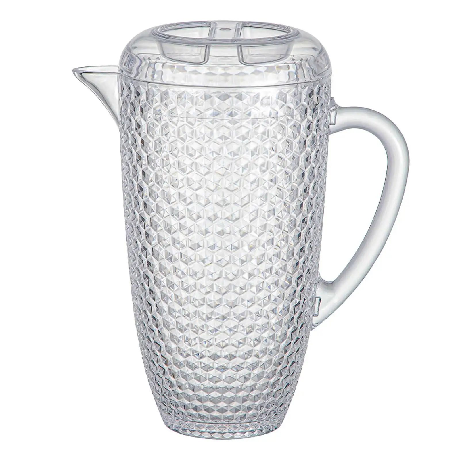 Tea Pitcher Airtight No Leaking Hea Cold Resistant with Lid Lemonade Kettle Acrylic Jug for Party Office Refrigerator Home Drink