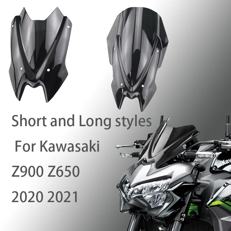 

MTKRACING For KAWASAKI Z900 Z650 2020 2021 2022 Motorcycle Fairing Windshield Front Windshield Visor