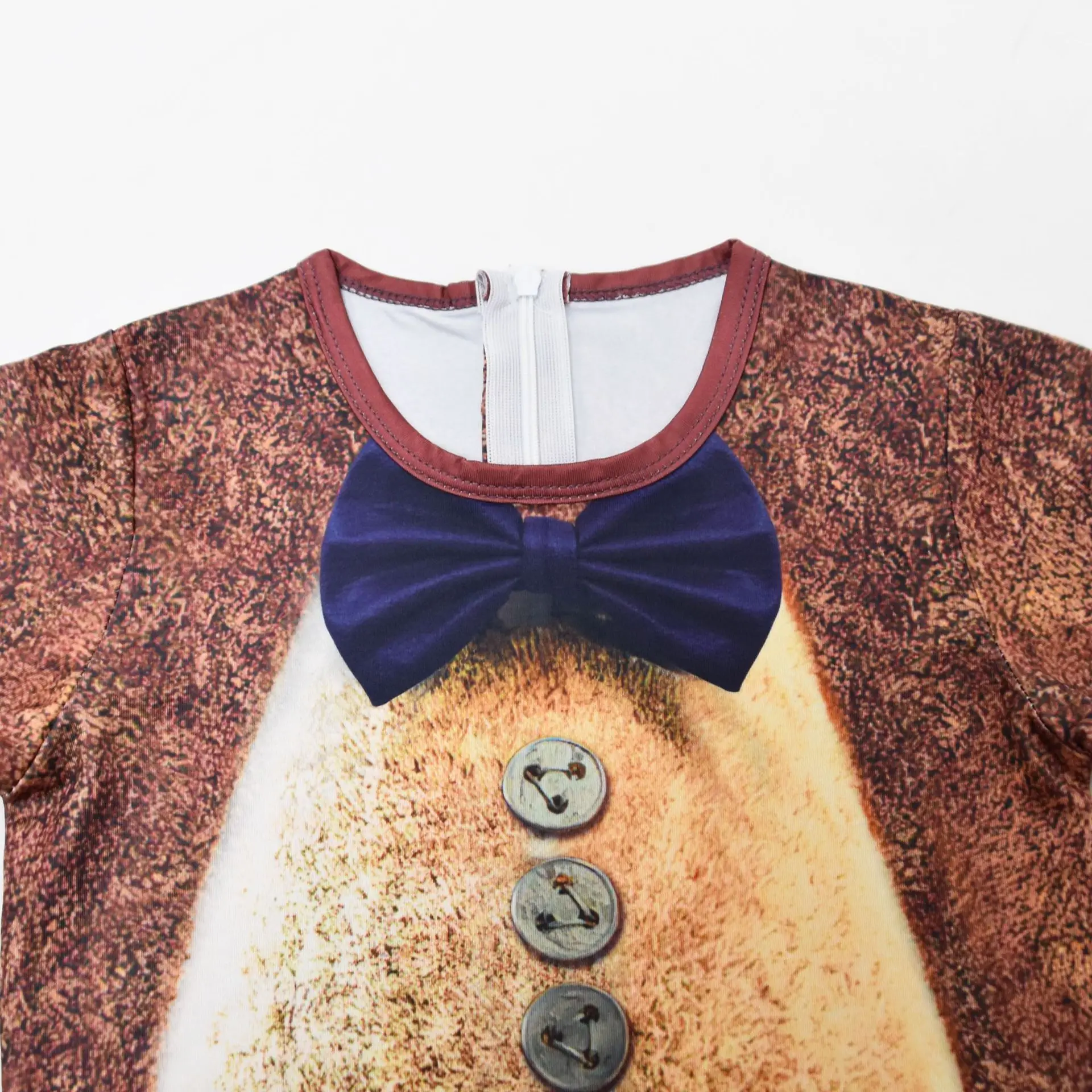 Детский комбинезон Fnaf Freddy Horror Bear маска перчатки наряд для мальчиков и девочек