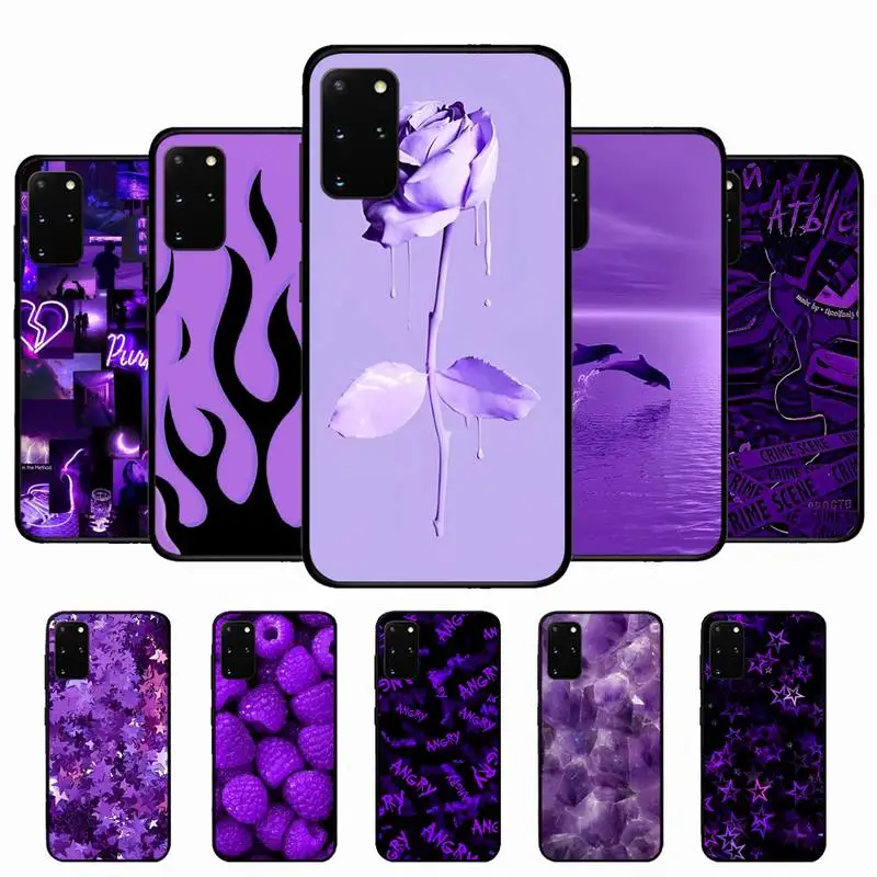 

infinity on Purple Phone Case for Samsung S10 21 20 9 8 plus lite S20 UlTRA 7edge