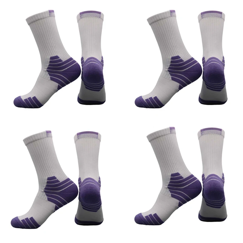 4 pairs Unisex Professional Outdoor Sport Cycling Socks Basketball Football Soccer Running Trekking Socks Men Women