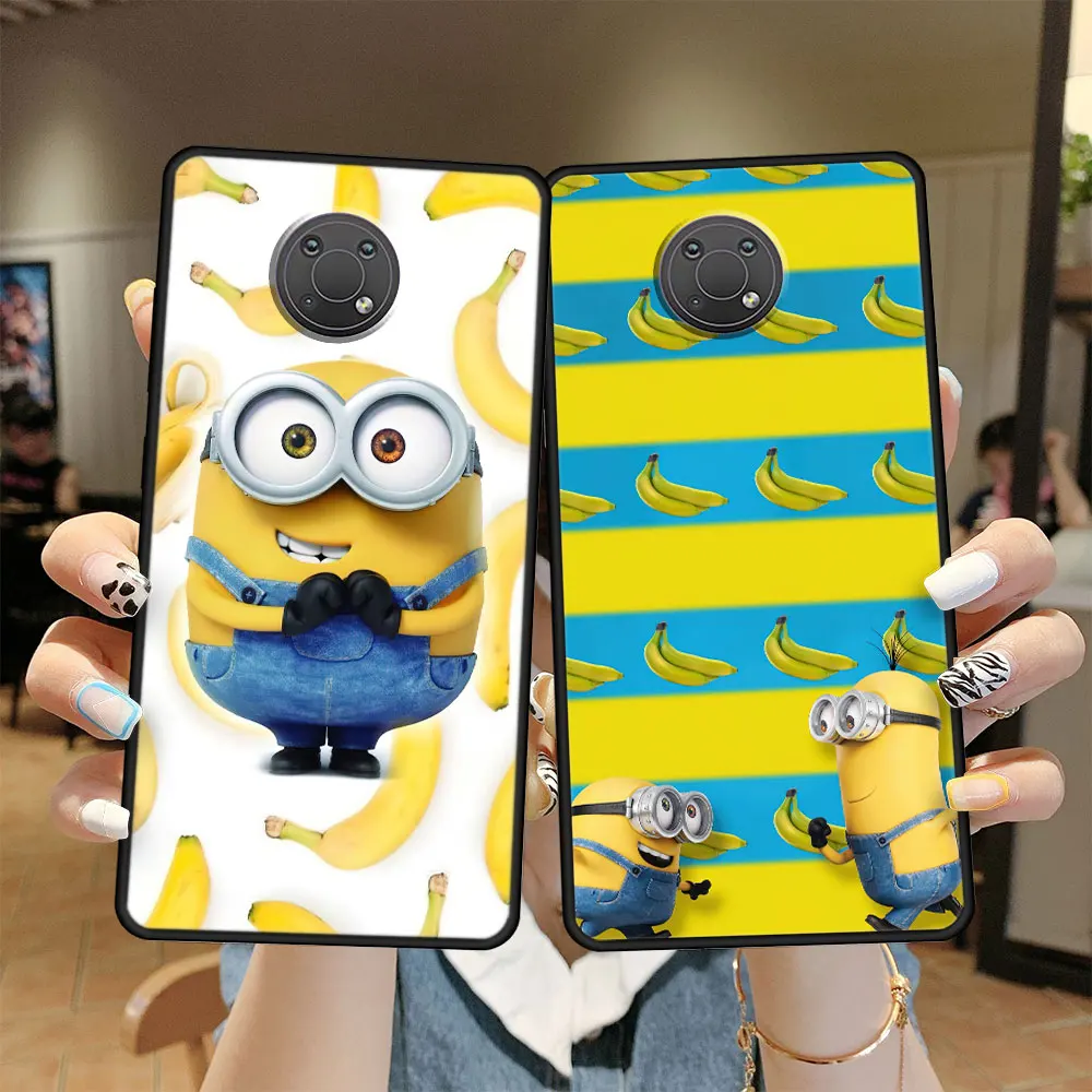 

Case Coque for Nokia 7 6 G10 G20 G50 5 XR20 2 C21 Plus G21 1 6 8.3 5G G50 5 Phone Silicone Despicable Me Minions Banana TPU