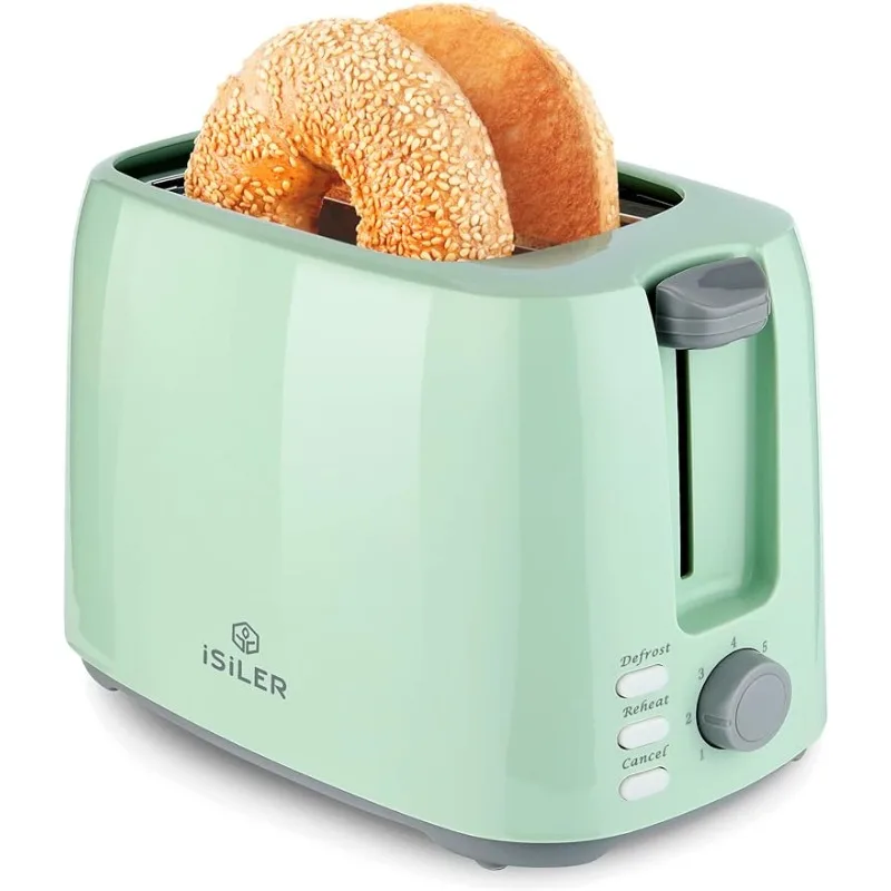 

2 Slice Toaster, 1.3 Inches Wide Slot Bagel Toaster with 7 Shade Settings and Double Side Baking