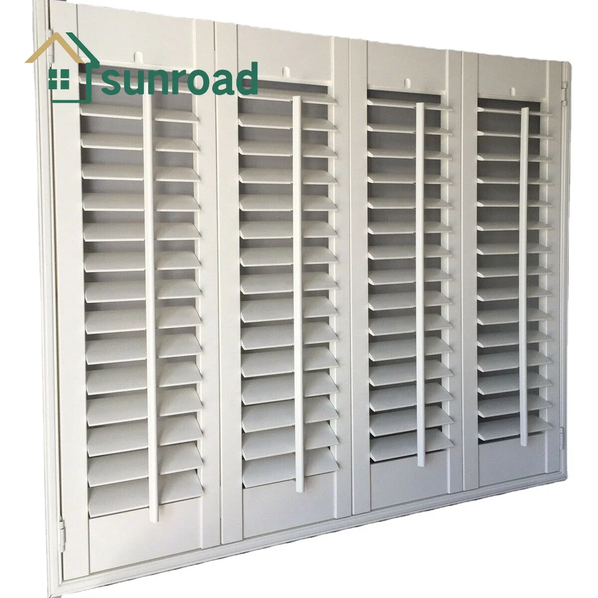 

Basswood Faux Wood Custom Size Pvc Blinds Wood Window Shutters Louver Shutters Unique Shape Plantation Shutters High Quality