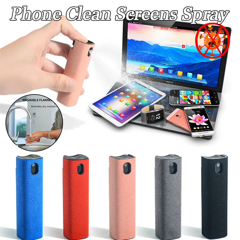 2 In 1 Phone Clean Screens Spray Computer Screen Cleaner Spray Dust Removal Cleaning Artifact Without Cleaning Liquid