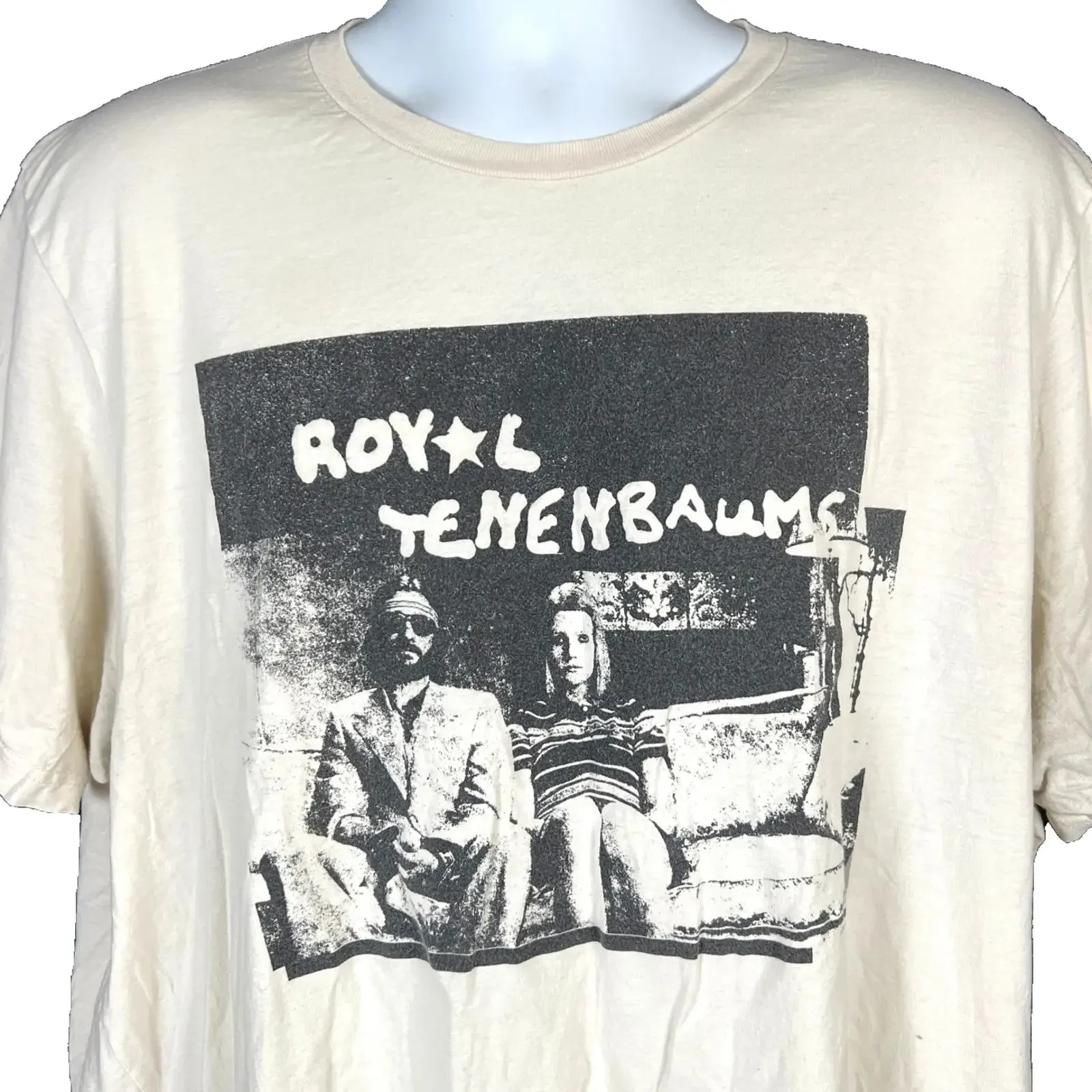 Фото Мужская футболка Royal Trux Tenenbaums, размер 2XL, 52x31 дюйм, Mashup Punk B WPS 2023, винтажная, с эффектом потертости, унисекс, дышащая, мягкая, в стиле стритвир. №1