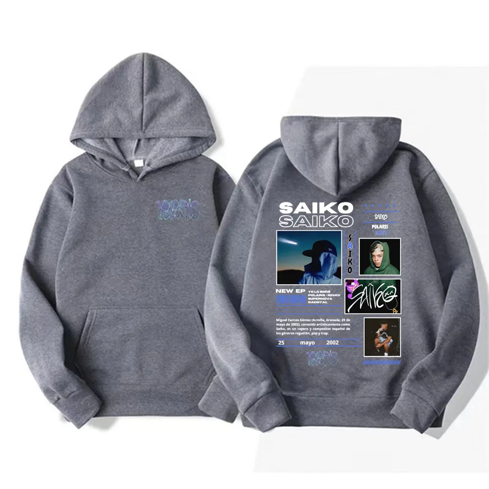 Рэпер Saiko Pol Aris Tour 2024 толстовки с капюшоном для мужчин и женщин флисовая толстовка