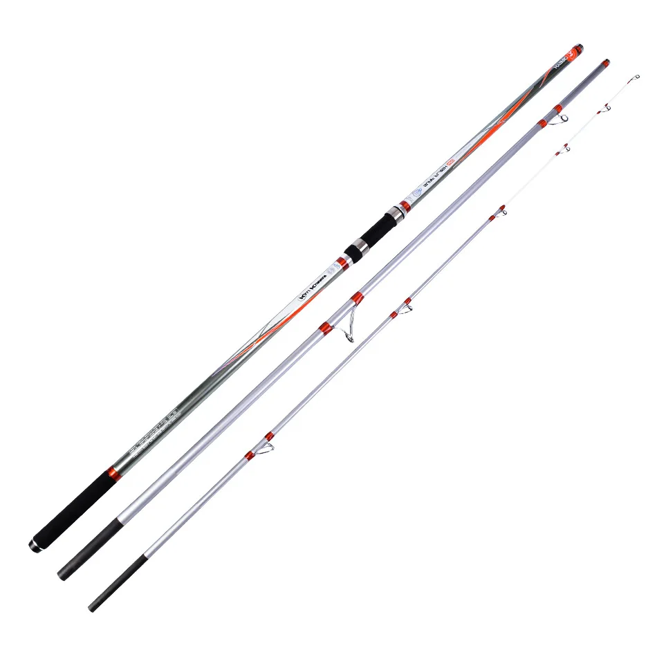 MASCOTTE Japan Full Fuji Surf Rod 4.20M 520g 30T Carbon 3 Sections 100-250G XH Power Surf Casting Rods Fishing Rod