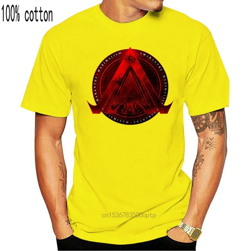 

Man Clothing Amaranthe Harajuku Streetwear Shirt Menalism Black T Shirt Heavy Power Metal Dance Rock