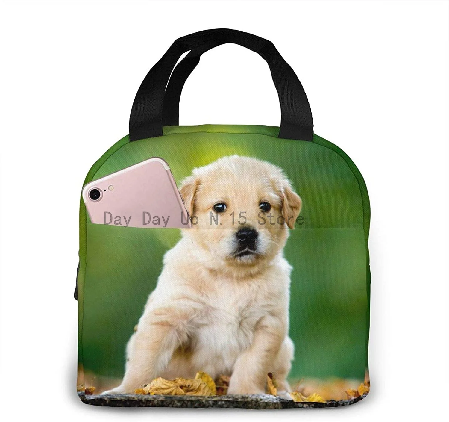 

Cute Dog Portable Insulated Lunch Bag Reusable Portable Lunch Bag