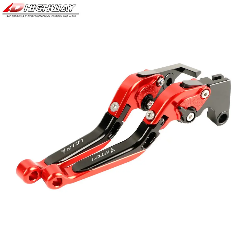 

CNC Aluminum Brake Handle Bar Lever Extendable Folding Adjustable Brake Clutch Levers For YAMAHA MT07 MT-07 MT 07 2014-2019 2018