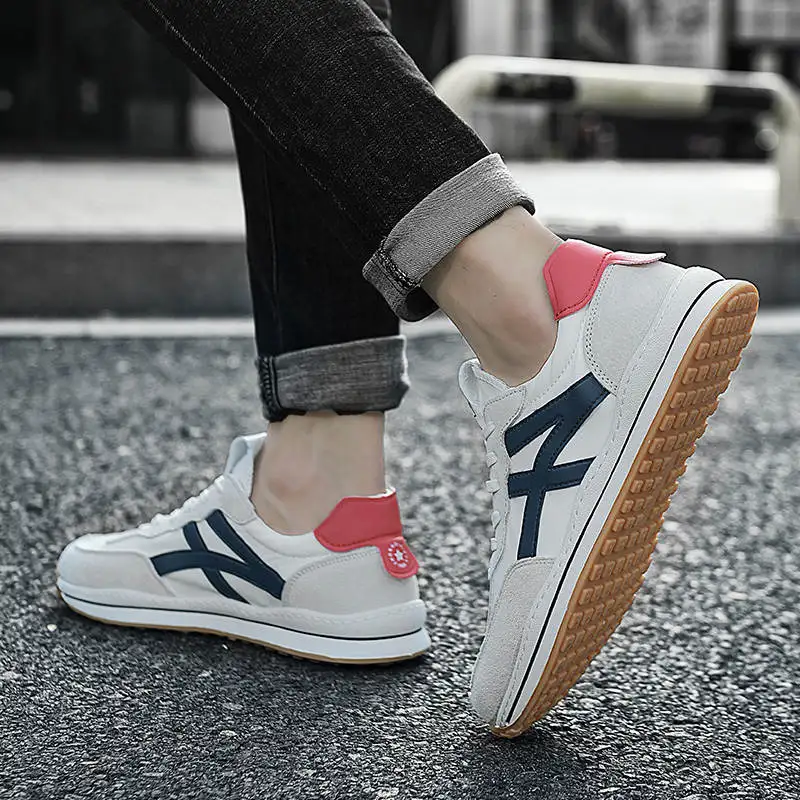 

Кроссовки мужские без шнуровки, Нескользящие, удобная спортивная обувь для ходьбы и бега, Размер 8,5