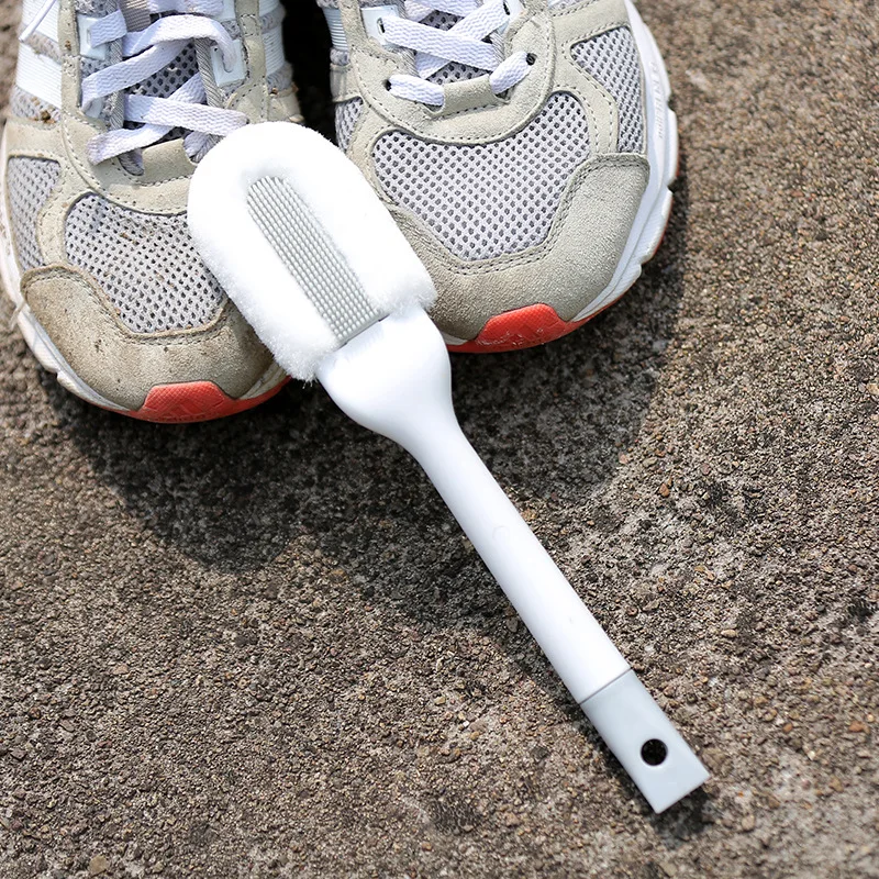 

Professional Cleaning Shoe Brush Multi functional Long Handle Shoe Brush Cleaner Hangable Soft Bristle Shoes Cleaning