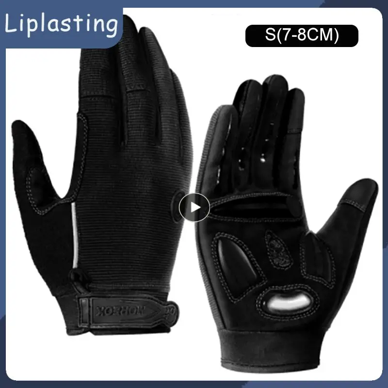 

Breathable Cycling Gloves Knuckle Extention Bike Gloves Shock-absorbing Full Finger Super Fit