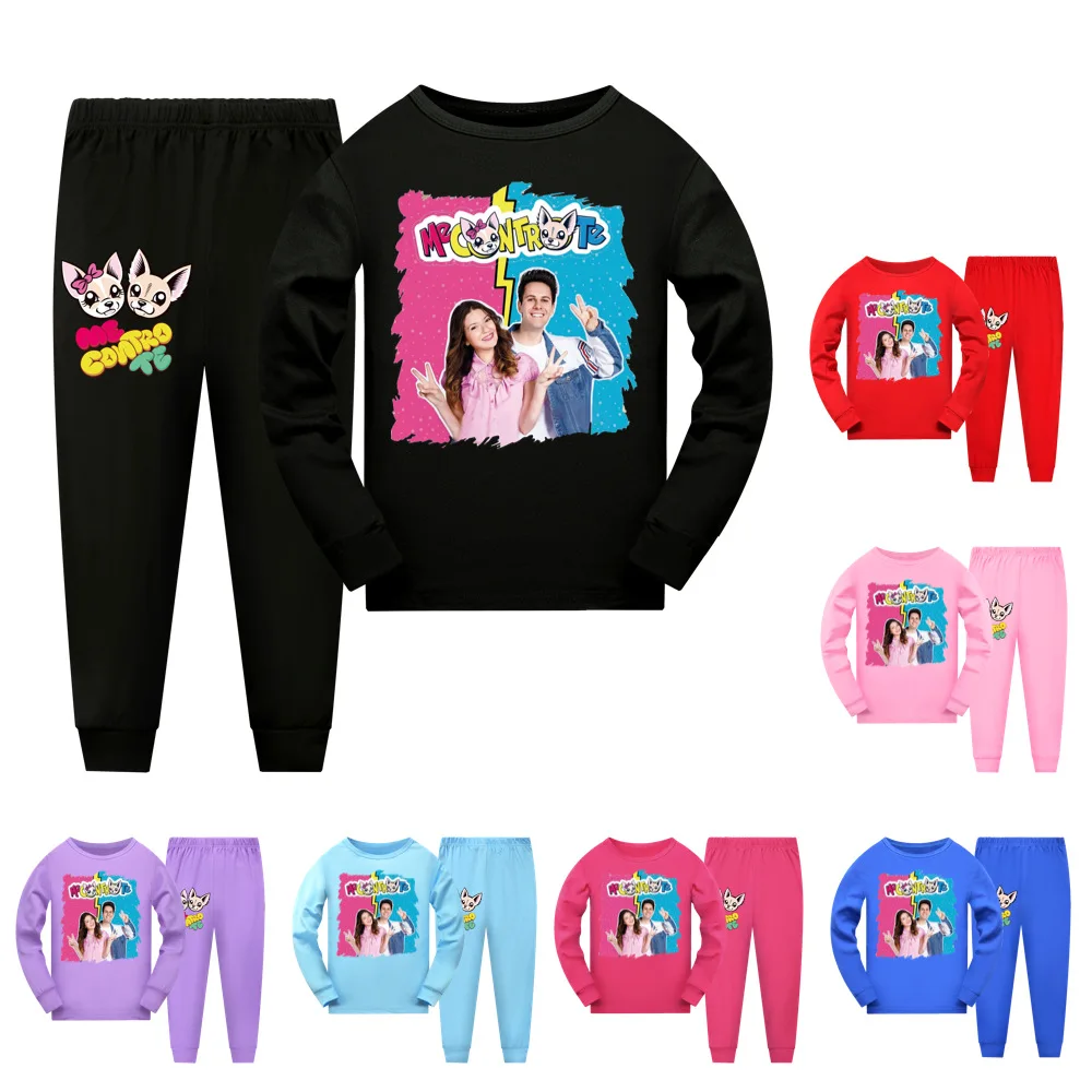 

Me Contro Te Costume Kids Cartoon Pyjama Baby Girls Long Sleeve T Shirt Pants 2pcs Sets Teenager Boys Casaul Sleepwear