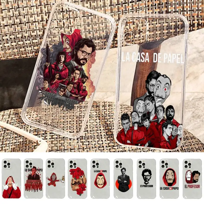 

Spain TV Money Heist House Paper La Casa de papel Phone Case for iPhone 11 12 13 mini pro XS MAX 8 7 6 6S Plus X 5S SE 2020 XR