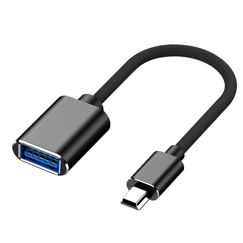 

Кабель адаптера Mini-Usb 2,0 a Female Otg, подходит для U-диска ручной плоский белый Автомобильный Mp3