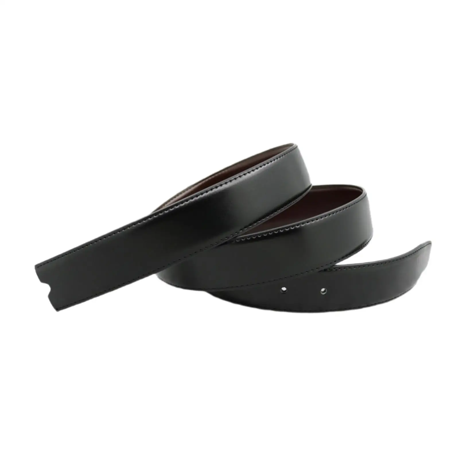 

3.5cm Width Belt for Mens Buckle Strap Leather Waistband No Buckle