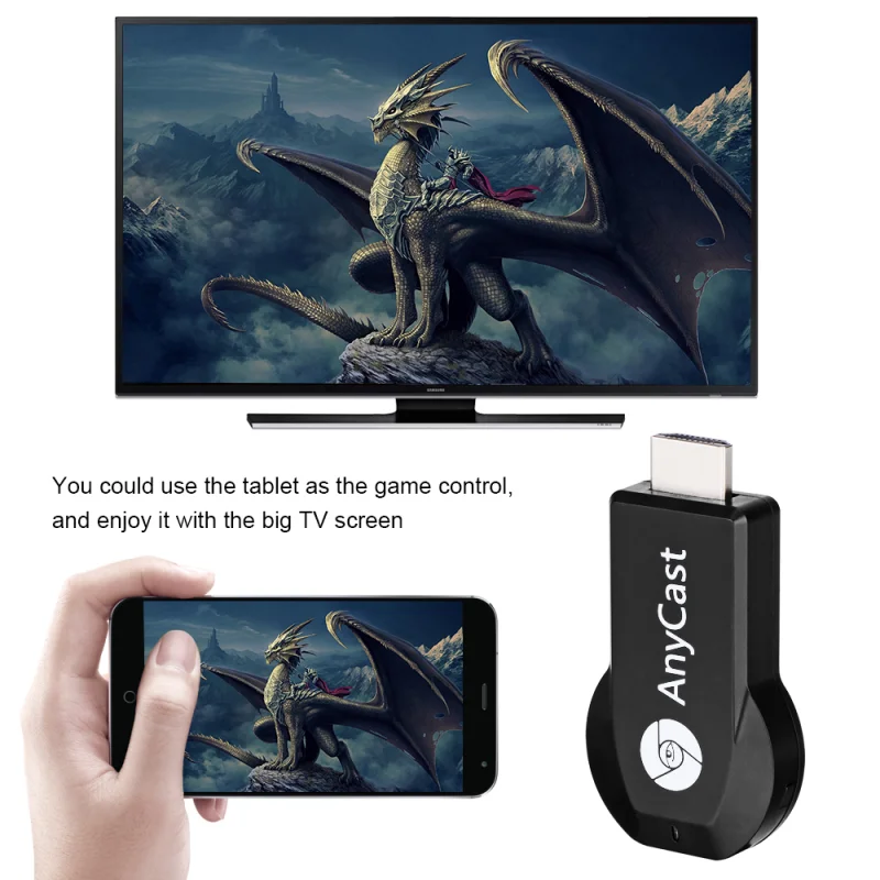 ТВ-флешка 4K Wi-Fi дисплей приемник HDMI конвертер Smart Digital TV USB видеозахват Mirascreen для