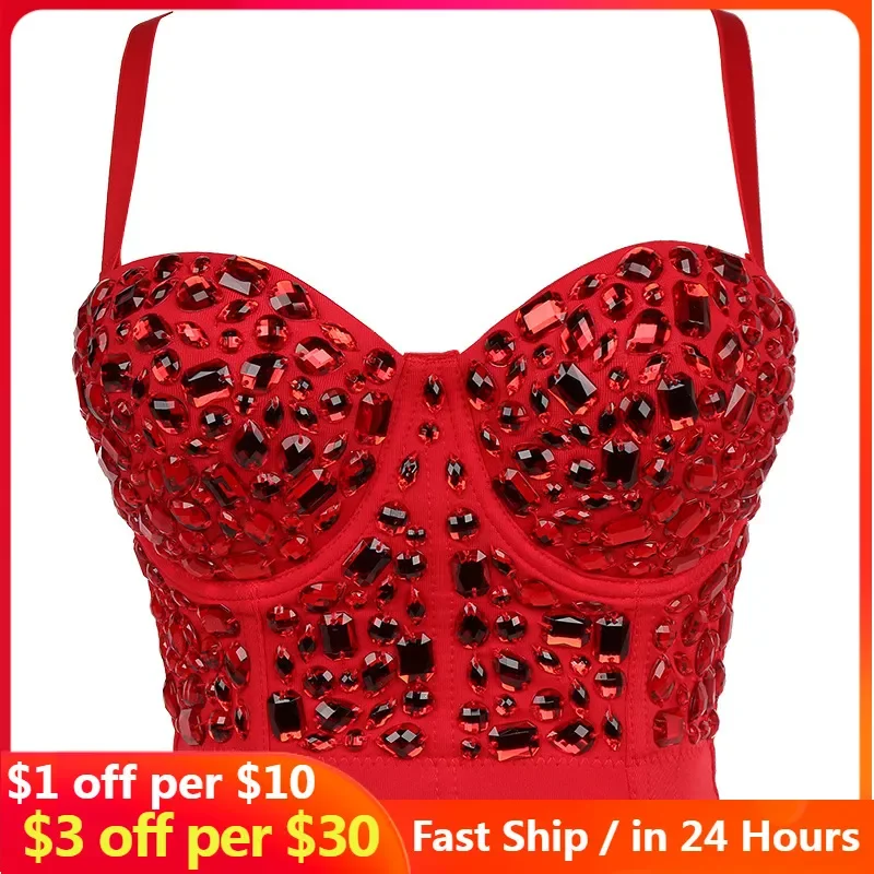 

Backless Bottom Vest Corset Tops Femme Slim Crop Sexy Lace Fish Bone Camisole Womens Debardeur Push UP Tank Top Vest