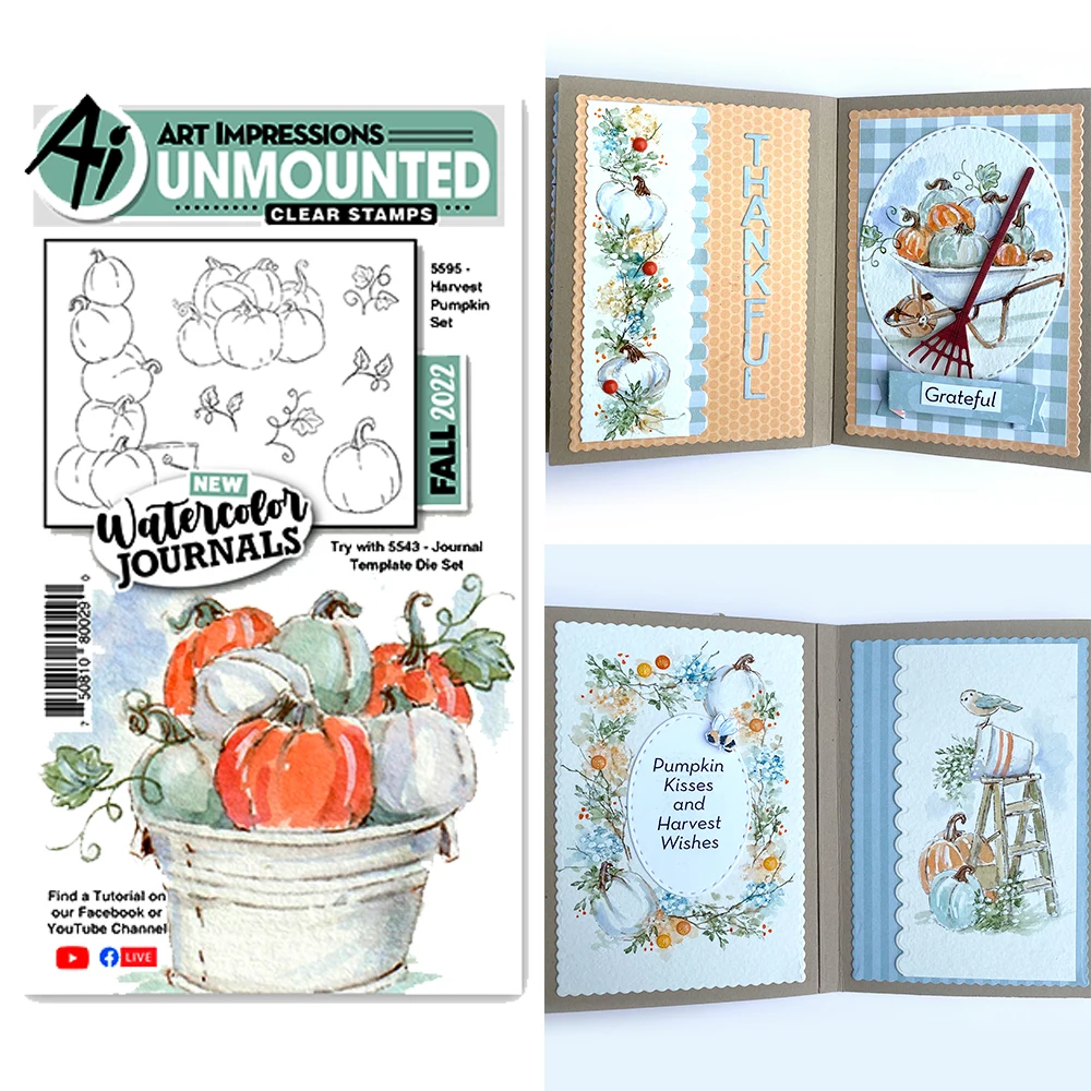 

Pumpkin Harvest New Clear Stamps For DIY Scrapbooking Embossing Handmade Paper Card Decoration Album Craft Stamps