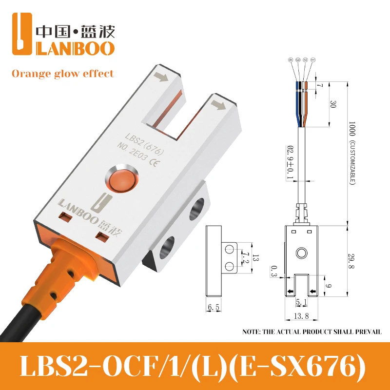 

Фотоэлектрический датчик LANBOO LBS2 Тип H / Тип L / Тип T / Тип LJ / Тип F / Фотоэлектрический переключатель типа R Дополнительная металлическая полоса Провод