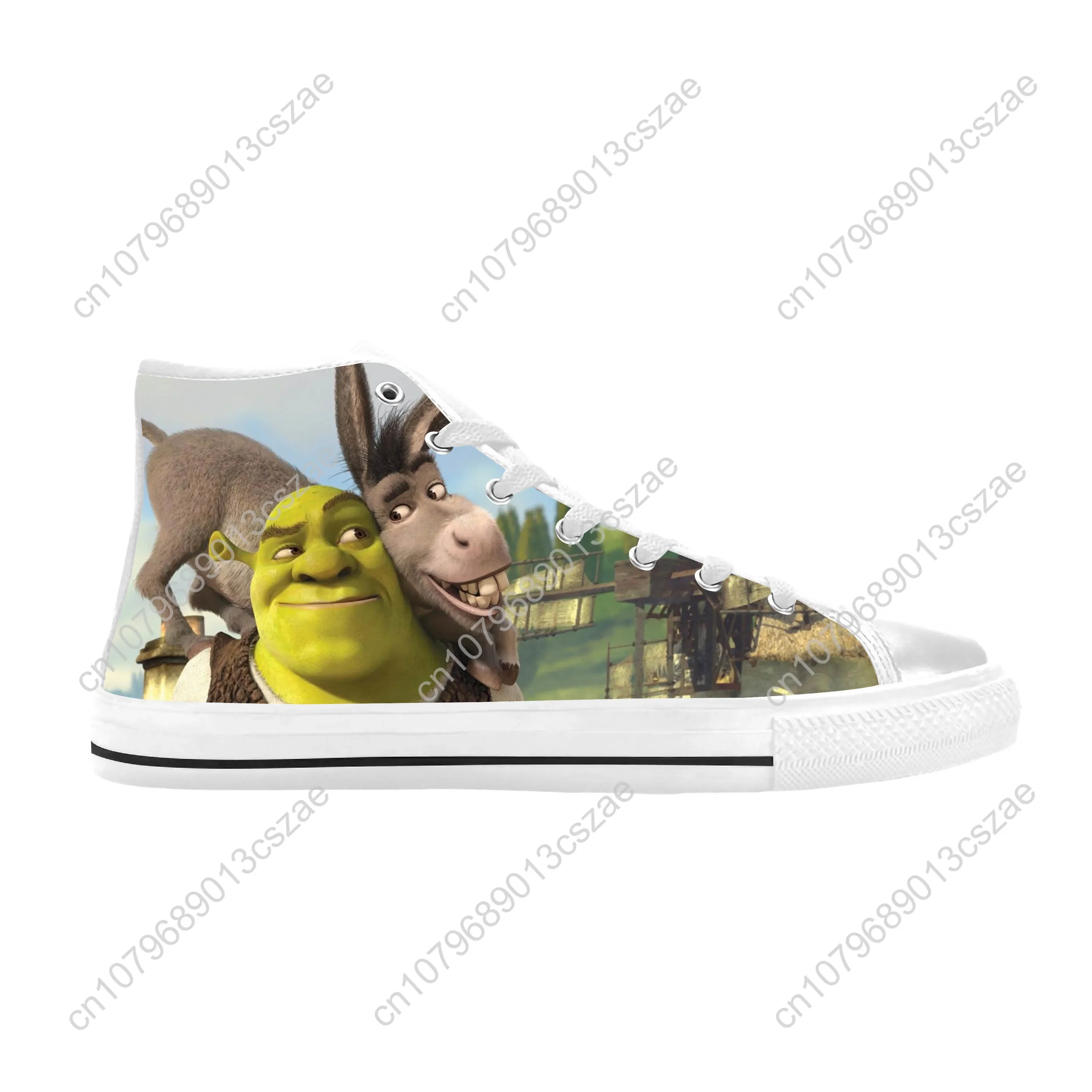 Модные Повседневные тканевые кроссовки шрекс аниме мультфильм манга монстр