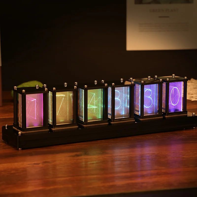 Роскошные деревянные креативные настольные электронные цифровые часы сделай