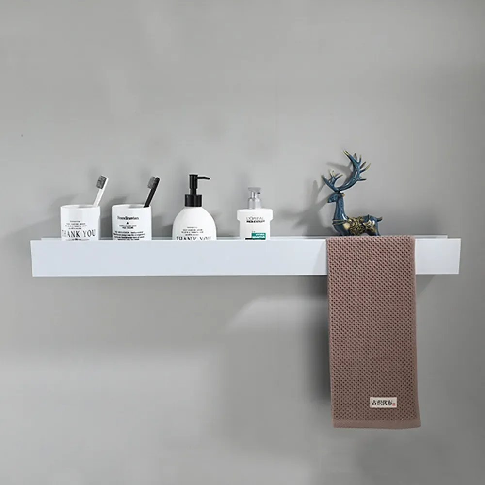 

Fashionable Wall-Mounted Shower Shampoo Soap Cosmetic Storage Rack with Shelves Organizer Holder for Kitchen Bathroom Accessorie