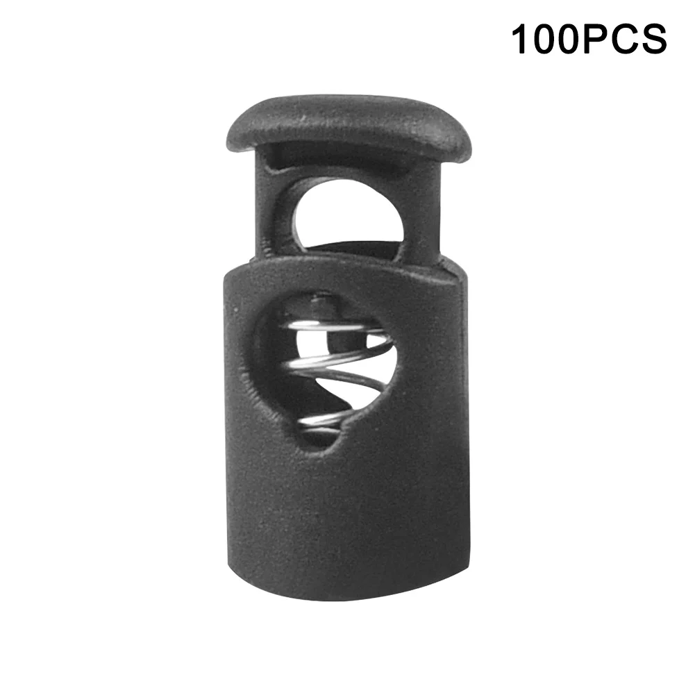 

Plastic Toggle Mini Cord Lock Drawstring Stopper Luggage Fastener Buttons Spring Loaded Sliding Clothing Universal Single Hole