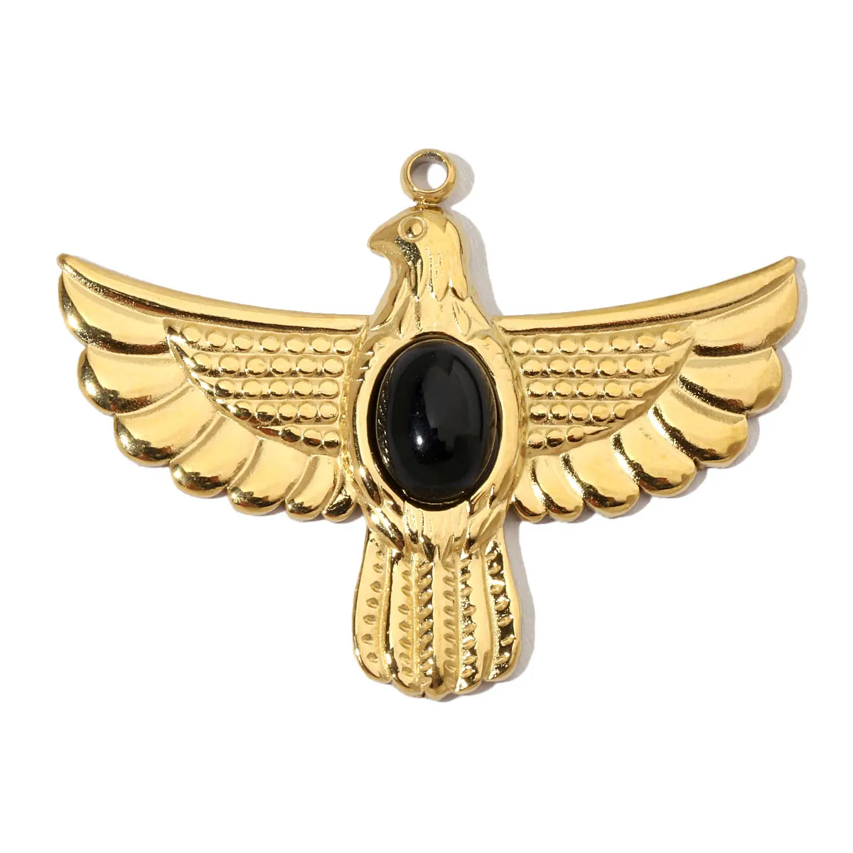 3 шт./лот французский орел натуральный камень нержавеющая сталь подвески сделай