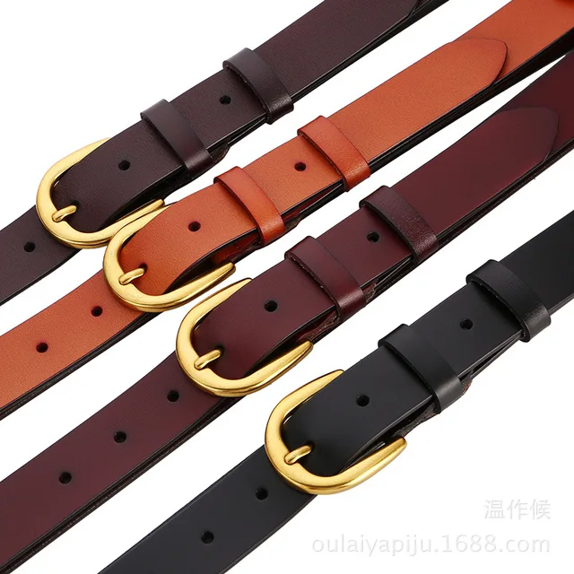 Woman Belt Genuine Leather Belt for Women Belt Fashion Simple Luxury Brand Design Belt Female High Quality 3