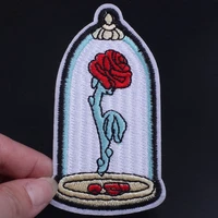 zotoone prince rose flowers embroidered patches for clothing sew on iron on patches on clothes thermoadhesive stickers badges