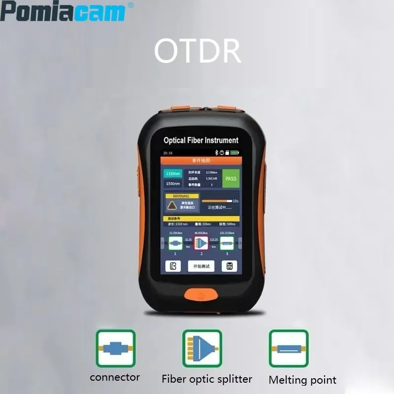 Фото Мини-OTDR NK2800 Встроенный активный тестер оптоволокна с диапазоном 80 км и сенсорным экраном высокой четкости Тестер оптоволокна 5-в-1 №4