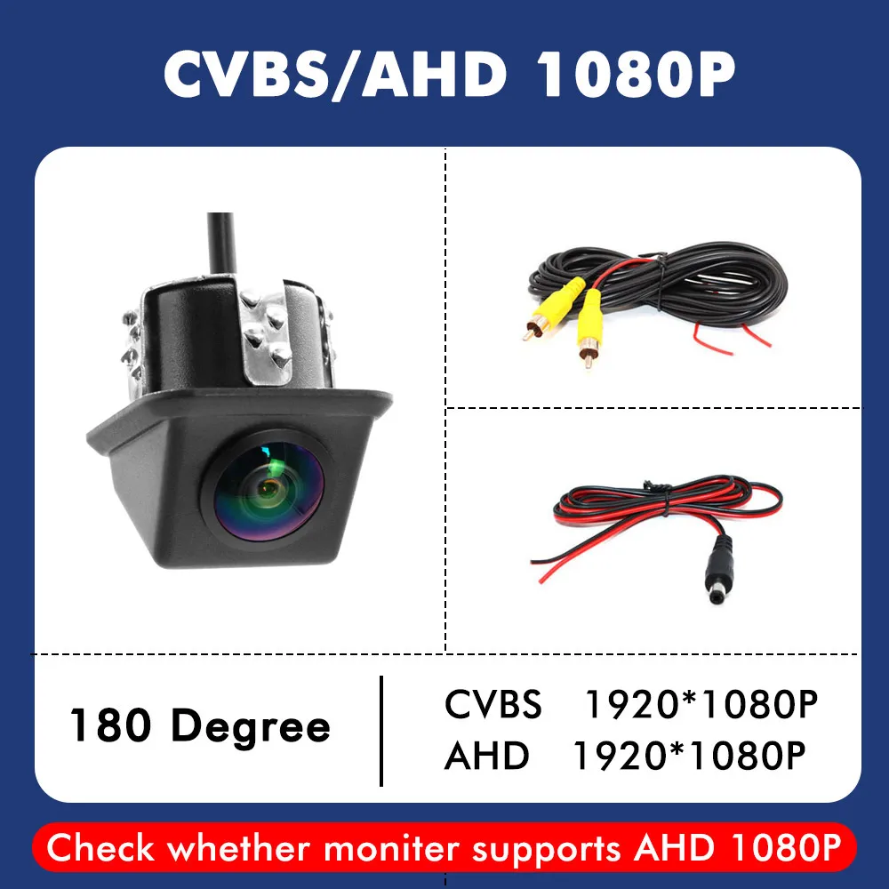 

Smartour 4K AHD 1080P Автомобильная камера заднего вида Монитор парковки заднего вида Водонепроницаемая сверхпрозрачная дрель 20 мм HD Автоматическая резервная камера